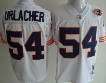 Brian Urlacher Chicago Bears white Throwback jersey