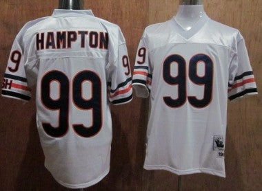 Dan Hampton Chicago Bears white Throwback jersey