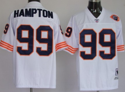 Dan Hampton Chicago Bears white Throwback jersey