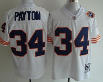 Walter Payton Chicago Bears white Throwback jersey