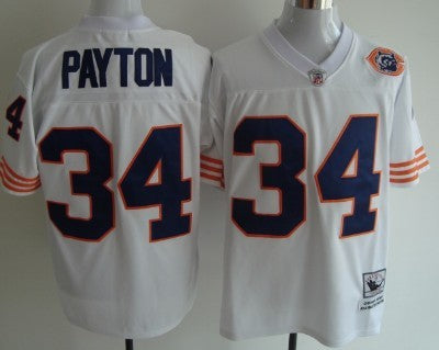Walter Payton Chicago Bears white Throwback jersey
