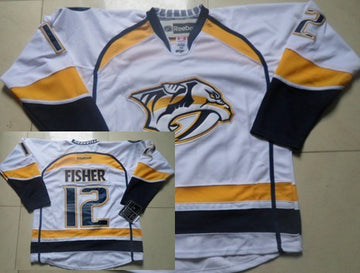 Mike Fisher Nashville Predators white jersey