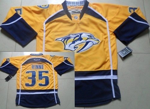 Pekka Rinne Nashville Predators yellow jersey