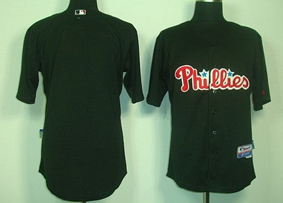 Custom Philadelphia Phillies black jersey