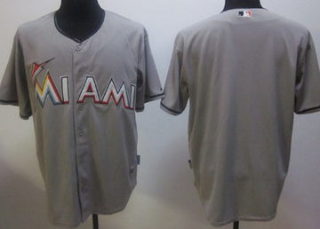 Custom Miami Marlins gray jersey