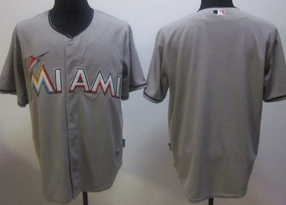 Custom Miami Marlins gray jersey