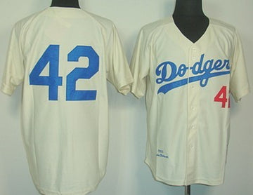 Jackie Robinson Los Angeles Dodgers cream Throwback jersey