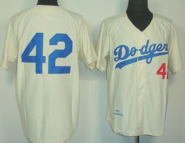 Jackie Robinson Los Angeles Dodgers cream Throwback jersey