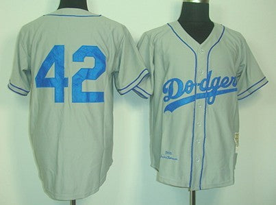 Jackie Robinson Los Angeles Dodgers gray Throwback jersey