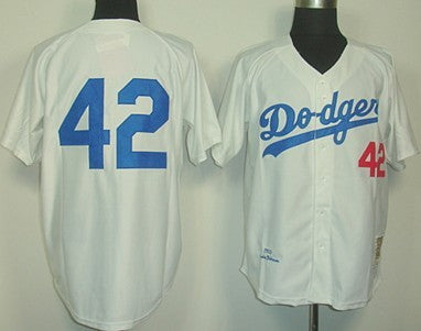 Jackie Robinson Los Angeles Dodgers white Throwback jersey