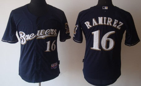 Aramis Ramirez Milwaukee Brewers navy jersey