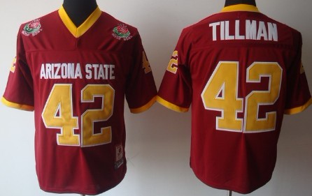 Pat Tillman Arizona State Sun Devils red Throwback jersey