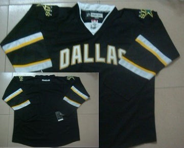 Custom Dallas Stars black jersey