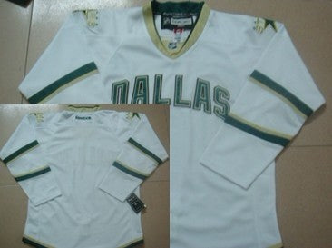 Custom Dallas Stars white jersey