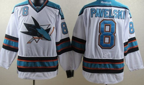 Joe Pavelski San Jose Sharks white jersey