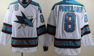 Joe Pavelski San Jose Sharks white jersey