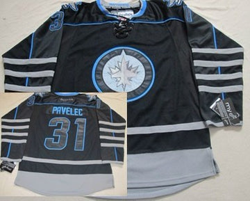 Ondrej Pavelec Winnipeg Jets black jersey