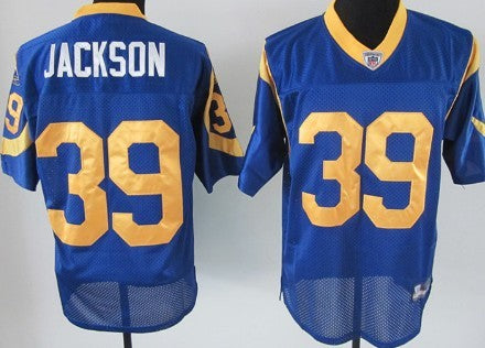 Steve Jackson Los Angeles Rams blue jersey