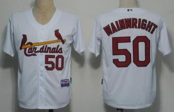 Adam Wainwright St. Louis Cardinals white jersey