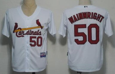 Adam Wainwright St. Louis Cardinals white jersey
