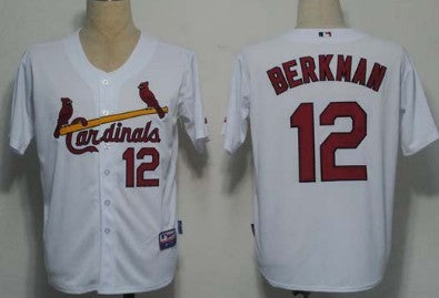 Lance Berkman St. Louis Cardinals white jersey
