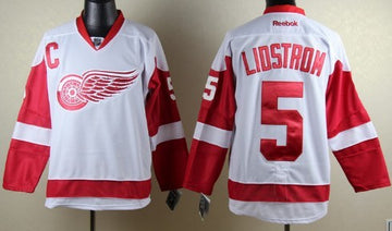 Nicklas Lidstrom Detroit Red Wings white jersey