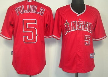 LA Los Angeles Angels red jersey