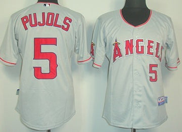 LA Los Angeles Angels gray jersey