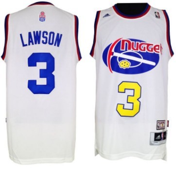 Ty Lawson Aba Hardwood Denver Nuggets white Classic jersey