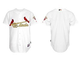 Custom St. Louis Cardinals white jersey