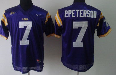 Patrick Peterson LSU Tigers purple jersey