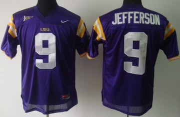 Jordan Jefferson LSU Tigers purple jersey