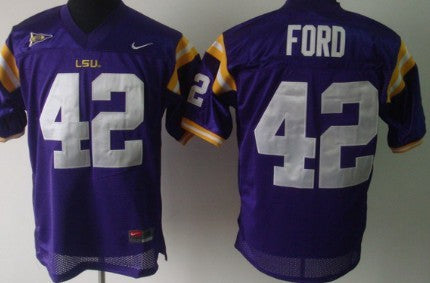 Michael Ford LSU Tigers purple jersey
