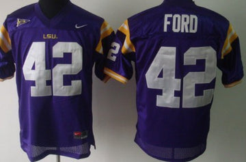 Michael Ford LSU Tigers purple jersey