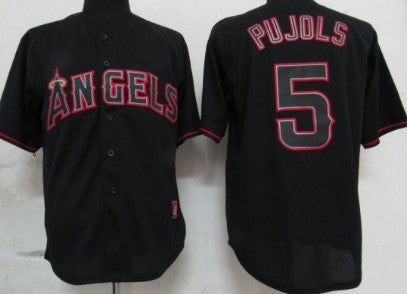 LA Los Angeles Angels black Fashion jersey