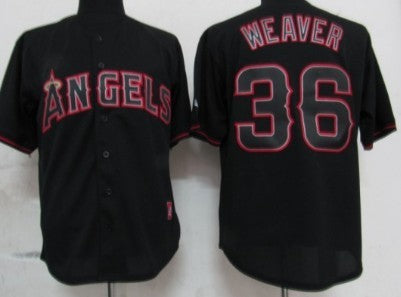 LA Los Angeles Angels black Fashion jersey