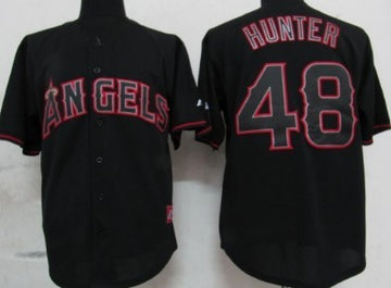 LA Los Angeles Angels black Fashion jersey