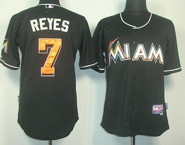 Jose Reyes Miami Marlins black jersey