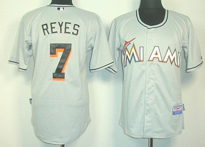 Jose Reyes Miami Marlins gray jersey
