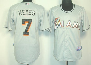 Jose Reyes Miami Marlins gray jersey