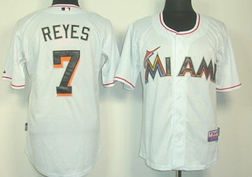 Jose Reyes Miami Marlins white jersey