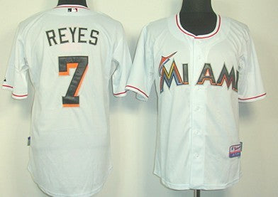 Jose Reyes Miami Marlins white jersey