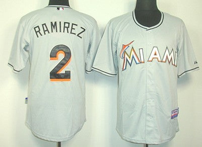 Hanley Ramirez Miami Marlins gray jersey
