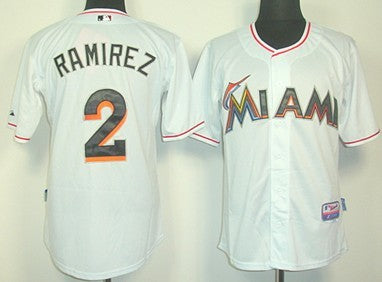 Hanley Ramirez Miami Marlins white jersey