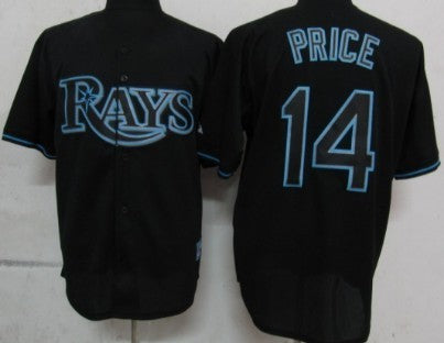 David Price Tampa Bay Rays black Fashion jersey