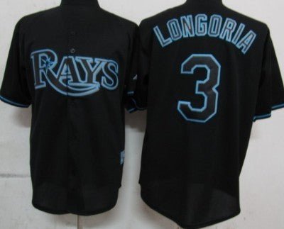 Evan Longoria Tampa Bay Rays black Fashion jersey