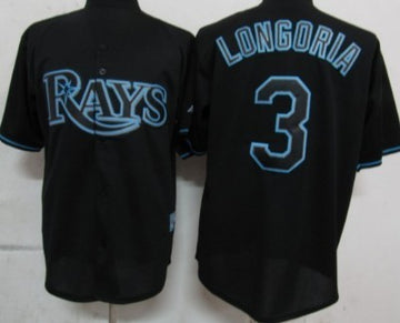 Evan Longoria Tampa Bay Rays black Fashion jersey