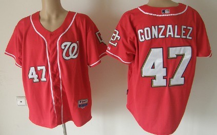 Gio Gonzalez Washington Nationals red jersey