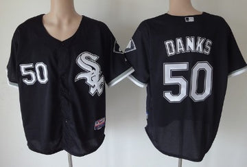 John Danks Chicago White Sox black jersey