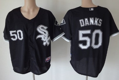 John Danks Chicago White Sox black jersey